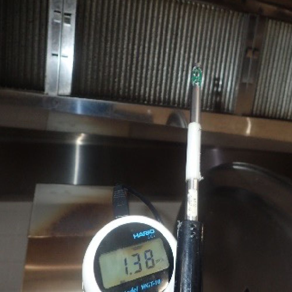 機械換気設備の風量検査（火気使用室）