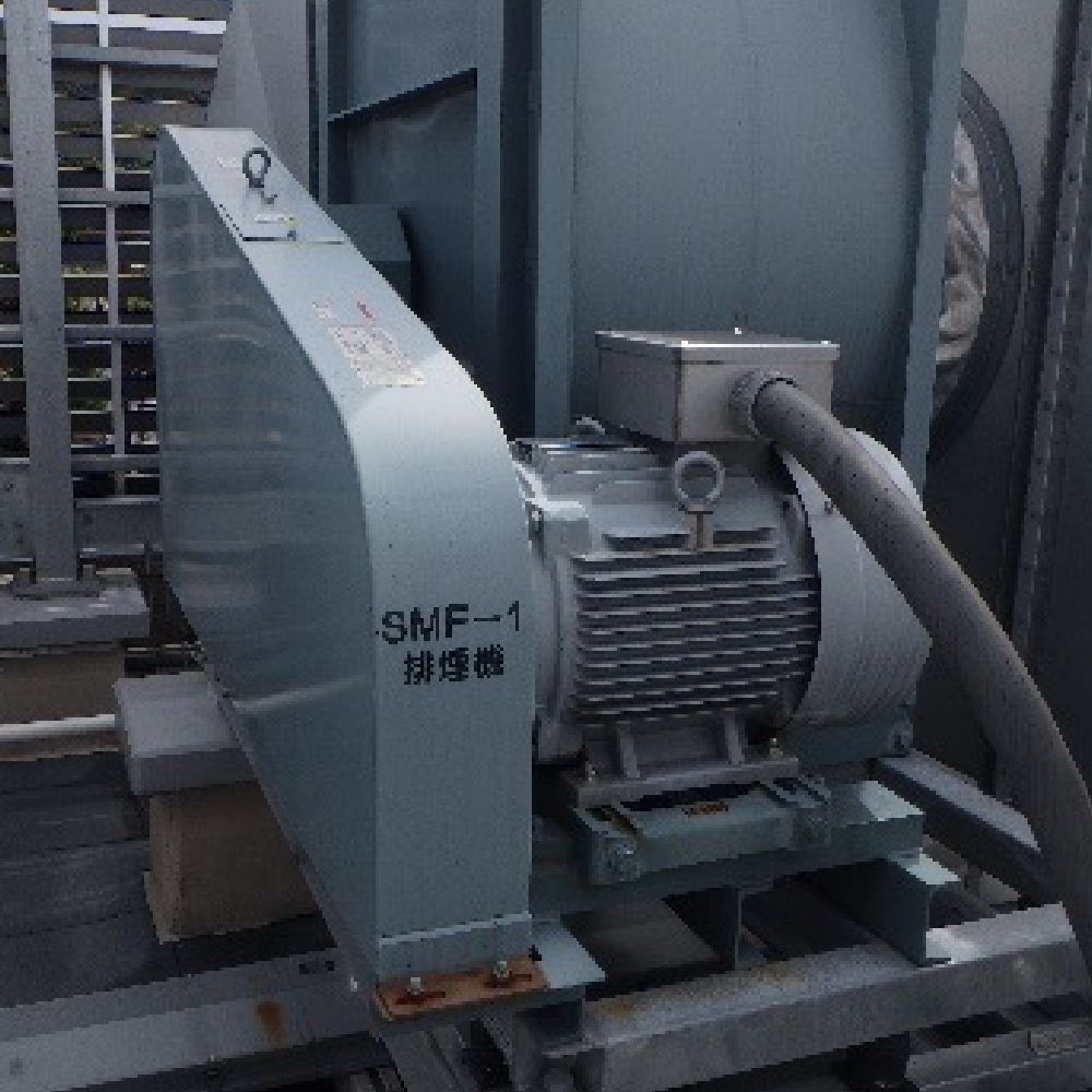 屋上等に設置された排煙機の風量検査