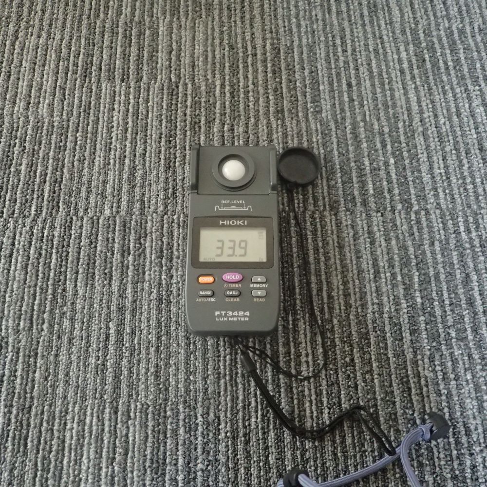 床面における必要照度の検査